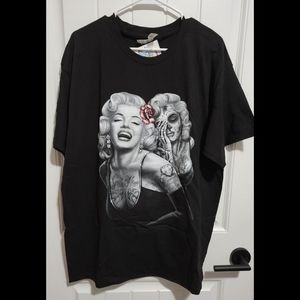 Marilyn Monroe shirt BRAND NEW mens XL black day of the dead vintage look